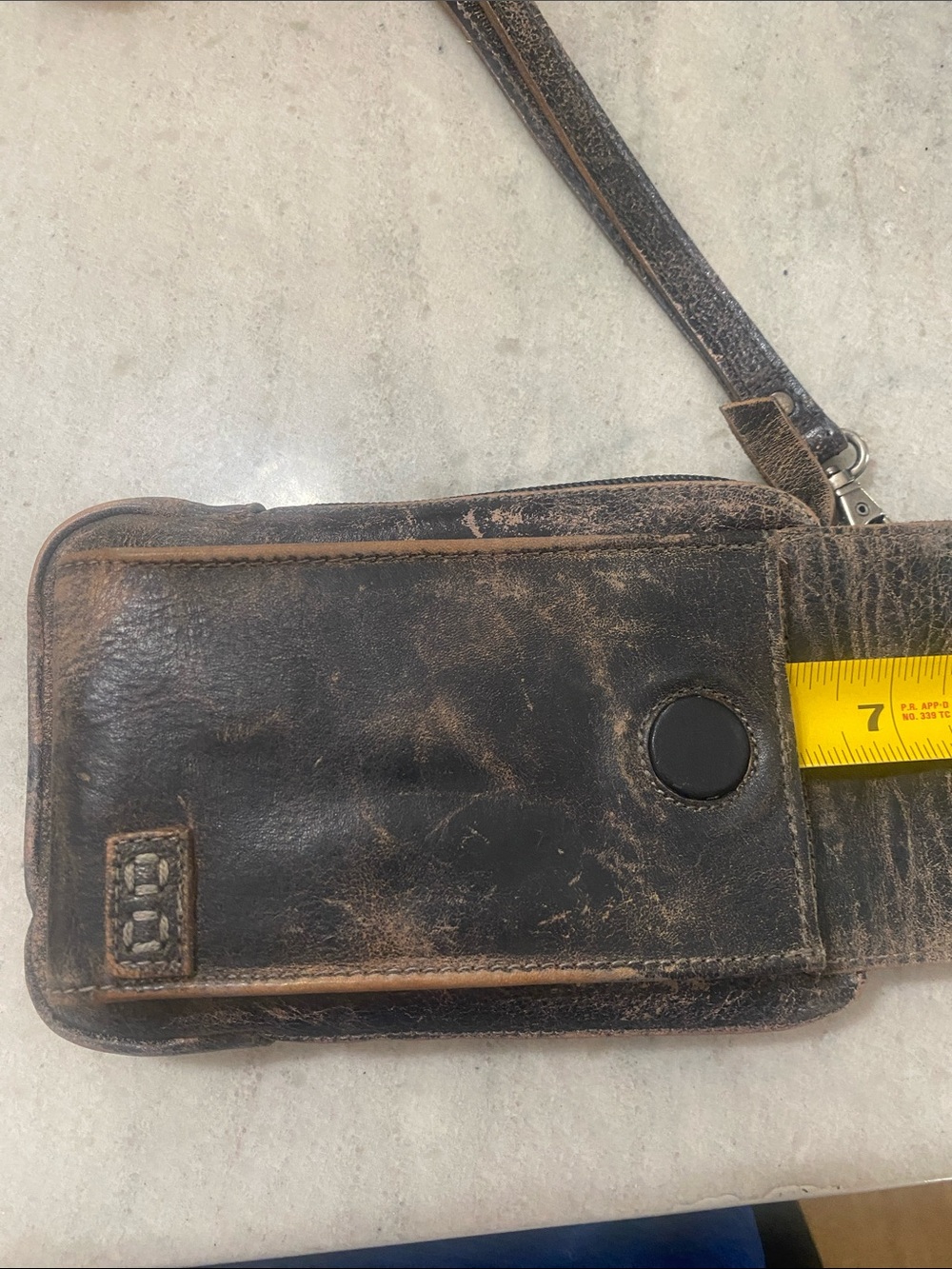 Bed Stu Alelike Blk Lux leather convertible crossbody purse w: adjustable strap - Picture 14 of 14